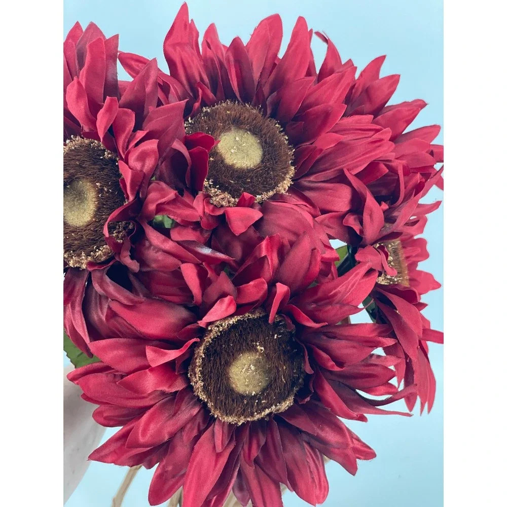 Lot of 22 Ashland Artificial Floral Bundle OS Burgundy Red Fall Decor Excellent